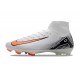 Nike Botines de fútbol Mercurial Superfly X Elite FG Blanco Naranja Negro