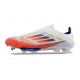 Bota Adidas F50 + Sin Cordones FG Blanco Rojo Solar Azul Lúcido