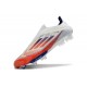 Bota Adidas F50 + Sin Cordones FG Blanco Rojo Solar Azul Lúcido