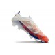 Bota Adidas F50 + Sin Cordones FG Blanco Rojo Solar Azul Lúcido