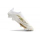 Bota Adidas F50 + Sin Cordones FG Ftwr Blanco Dorado Met Ftwr Blanco