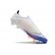 Bota Adidas F50 + Sin Cordones FG Ftwr Blanco Azul Lúcido Rojo