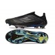 Bota Adidas F50 + Sin Cordones FG Negro Hierro Met Dorado Met