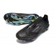 Bota Adidas F50 + Sin Cordones FG Negro Hierro Met Dorado Met