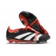 Bota de fútbol adidas Predator Elite FT FG Negro Blanco Rojo