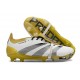 Bota de fútbol adidas Predator Elite FT FG Blanco Oro Plata