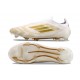 Zapatos Adidas F50 Elite Laceless FG Ftwr Blanco Dorado Met