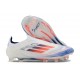 Zapatos Adidas F50 Elite Laceless FG Ftwr Blanco Azul Lúcido Rojo