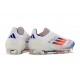 Zapatos Adidas F50 Elite Laceless FG Ftwr Blanco Azul Lúcido Rojo