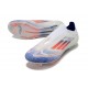 Zapatos Adidas F50 Elite Laceless FG Ftwr Blanco Azul Lúcido Rojo