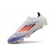 Zapatos Adidas F50 Elite Laceless FG Ftwr Blanco Azul Lúcido Rojo