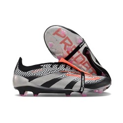 Bota de fútbol adidas Predator Elite FT FG Negro Rojo Plata