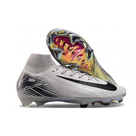 Nike Botines de fútbol Mercurial Superfly X Elite FG Gris Negro
