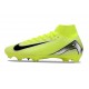 Nike Botines de fútbol Mercurial Superfly X Elite FG Volt Negro Plata