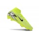 Nike Botines de fútbol Mercurial Superfly X Elite FG Volt Negro Plata