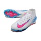 Nike Botines de fútbol Mercurial Superfly X Elite FG Blanco Rosa Azul