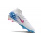 Nike Botines de fútbol Mercurial Superfly X Elite FG Blanco Rosa Azul