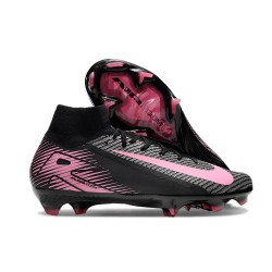 Nike Botines de fútbol Mercurial Superfly X Elite FG Negro Rosa