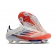 Zapatilla Adidas F50 + Elite FG Blanco Rojo Solar Azul Lúcido