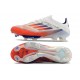Zapatilla Adidas F50 + Elite FG Blanco Rojo Solar Azul Lúcido