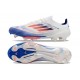 Zapatilla Adidas F50 + Elite FG Ftwr Blanco Azul Lúcido Rojo