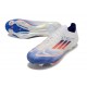 Zapatilla Adidas F50 + Elite FG Ftwr Blanco Azul Lúcido Rojo