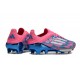 Zapatilla Adidas F50 + Elite FG Solar Azul Ftwr Blanco Solar Rosa