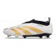 adidas Predator Elite Sin Cordones FG Ftwr Blanco Dorado Met