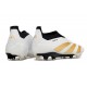 adidas Predator Elite Sin Cordones FG Ftwr Blanco Dorado Met