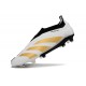 adidas Predator Elite Sin Cordones FG Ftwr Blanco Dorado Met
