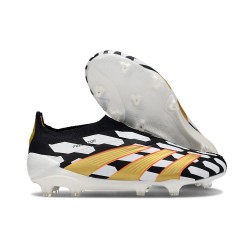 adidas Predator Elite Sin Cordones FG Negro Blanco Dorado