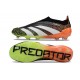 adidas Predator Elite Sin Cordones FG Negro Blanco Naranja Verde