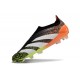 adidas Predator Elite Sin Cordones FG Negro Blanco Naranja Verde