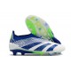 adidas Predator Elite Sin Cordones FG Azul Blanco Verde
