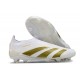 adidas Predator Elite Sin Cordones FG Ftwr Blanco Dorado Met
