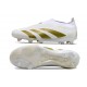 adidas Predator Elite Sin Cordones FG Ftwr Blanco Dorado Met
