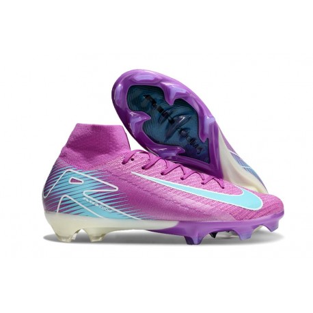 Nike Botines de fútbol Mercurial Superfly X Elite FG Violeta Azul