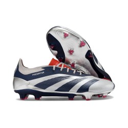 Botas adidas Predator Elite L FG Plateado Negro Rojo