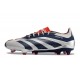 Botas adidas Predator Elite L FG Plateado Negro Rojo