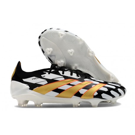 Botas adidas Predator Elite L FG Negro Blanco Dorado