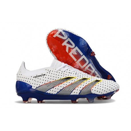 Botas adidas Predator Elite L FG Blanco Gris Azul Rojo