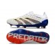 Botas adidas Predator Elite L FG Blanco Gris Azul Rojo