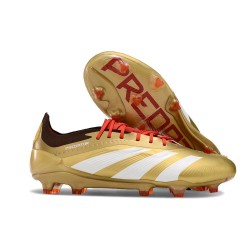 Botas adidas Predator Elite L FG Dorado Blanco Rojo