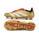 Botas adidas Predator Elite L FG Dorado Blanco Rojo