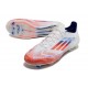 Adidas Bota F50 Elite FG Blanco Rojo Solar Azul Lúcido