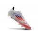 Adidas Bota F50 Elite FG Blanco Rojo Solar Azul Lúcido