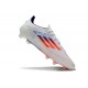 Adidas Bota F50 Elite FG Blanco Azul Rojo