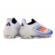 Adidas Bota F50 Elite FG Blanco Azul Rojo