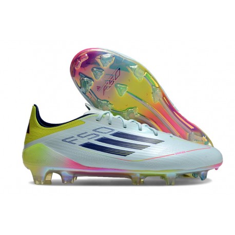 Adidas Bota F50 Elite FG Azul Negro Amarillo