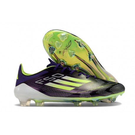 Adidas Bota F50 Elite FG Morado Unity Blanco Limón Lúcido